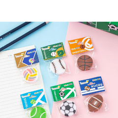 Goma de borrar pelotas deportes x1 unidad (ideal para sorpresitas) - comprar online