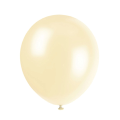 Globo marfil (natural) 10" x5 unidades - comprar online