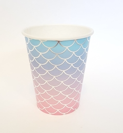 Vaso sirena metalizado x10 unidades