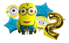 Globo Minion cuerpo entero x1 unidad 70x50cm aprox.