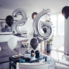 Globos números plateados 80cm 32" x1 unidad