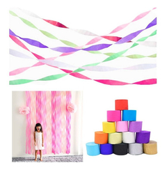 Tiras de papel crepe 4,5cmx25mts x1 unidad (15 opciones de color) en internet
