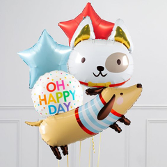 Globo perrito manchita 58cm aprox. - comprar online