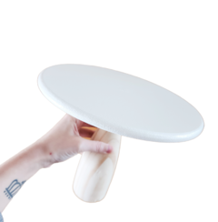Base alzada de madera estilo nórdica 15cm de alto x 20cm de diámetro (5 opciones de color) - comprar online