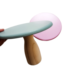 Base alzada de madera estilo nórdica 20cm de alto x 25cm de diámetro (5 opciones de color) en internet