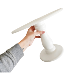 Base alzada de madera Clásica 15cm de alto x 25cm de diámetro (6 opciones de color) - comprar online