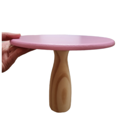 Base alzada de madera estilo nórdica 20cm de alto x 25cm de diámetro (5 opciones de color) - comprar online