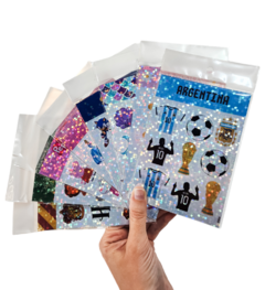 Stickers holográficos 9,5cm x 14cm (27 temáticas)
