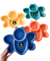 Platito mariposa plástico con divisiones (4 opciones de color)