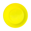 Plato liso amarillo flúo x8 unidades