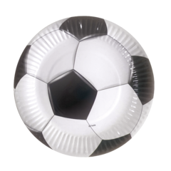 Plato fútbol 17cm x8 unidades
