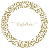 Plato de sitio de papel "celebrar" arabescos oro x24 unidades