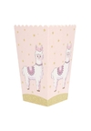 Cajita pochoclera llama x6 unidades
