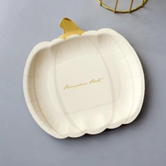 Plato calabaza x10 unidades