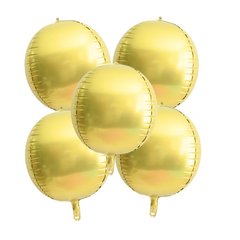 Globo esfera dorada 22" x1 unidad