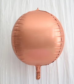 Globo esfera gold rosé mate 22" x1 unidad