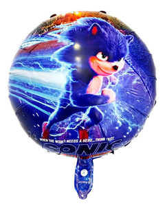 Globo redondo Sonic 45 cm aprox.