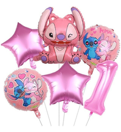 Globo Stitch rosa 40cm - comprar online