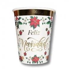 Vaso flor de navidad x6 unidades