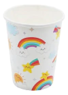 Vaso Nube y Arcoiris x6 unidades