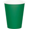 Vaso laminado verde oscuro liso x10 unidades
