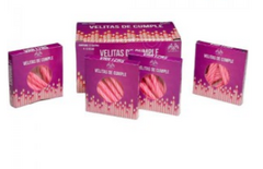 Velitas mini rosa x12 unidades - comprar online