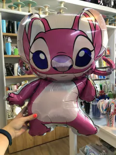 Globo Stitch Rosa Ángel 90cm