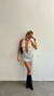 VESTIDO VICHY #5827 - BRONDE