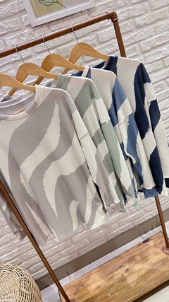 BUZO LARGO ALEXIA- MORLEY WAFFLE (4 COLORES / TALLE ÚNICO) - comprar online