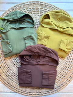 BUZO CON FRISA AMALFI- MODAL SOFT (3 COLORES / TALLE UNICO)