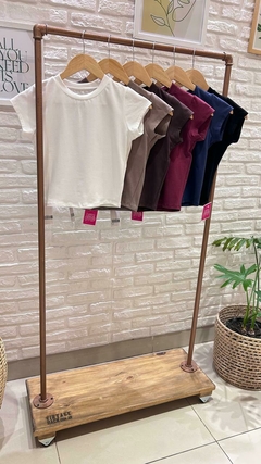 REMERA BECCA- ALGODÓN ELASTIZADO (6 COLORES / TALLE ÚNICO) en internet