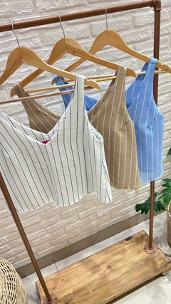 BLUSA A RAYAS- LINO (3 COLORES / TALLE UNICO) - comprar online