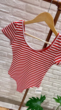 BODY A RAYAS C/MANGUITAS- ALGODÓN (3 COLORES / TALLE ÚNICO) - Cuenta Conmigo Santa Fe