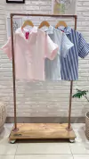 CAMISITA M/ CORTAS BONNIE- FIBRANA (2 COLORES / TALLE ÚNICO)