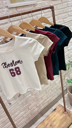 REMERA BOSTON- MODAL (5 COLORES / TALLE ÚNICO) en internet