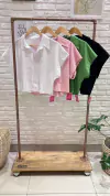 CAMISITA CORTA LISA- FIBRANA (2COLORES / TALLE UNICO)