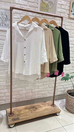 CAMISA MANGAS 3/4- SEDA FRIA (3 COLORES / TALLES 2 AL 5) - comprar online