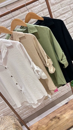 CAMISA MANGAS 3/4- SEDA FRIA (3 COLORES / TALLES 2 AL 5) en internet
