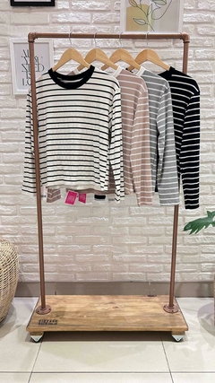 REMERA M/LARGAS A RAYAS- MORLEY (4 COLORES / TALLE ÚNICO)