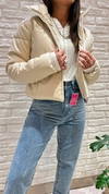 CAMPERA ENGOMADA (COLOR CREMA / TALLES M- L Y XL)