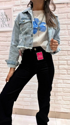 CAMPERA DE JEAN FRANCISCA- RÍGIDA (TALLES S AL XXL) - tienda online