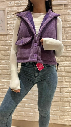 CHALECO CARGO CON PELUCHITO- CORDEROY (últimos/ TALLE UNICO)
