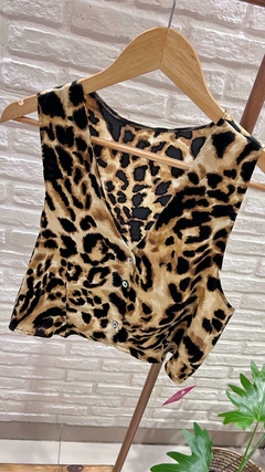 CHALEQUITO ANIMAL PRINT- SEDA (2 COLORES / TALLE ÚNICO) - tienda online