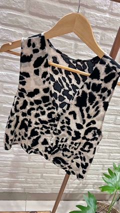 CHALEQUITO ANIMAL PRINT- SEDA (2 COLORES / TALLE ÚNICO) - Cuenta Conmigo Santa Fe