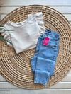 JEAN ELASTIZADO CELESTE NEVADO - PROMO! (MARCA S.GSTRONG / TALLES 36 AL 46)