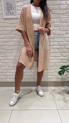 KIMONO LISO- LINO (4 COLORES / TALLE UNICO) - tienda online