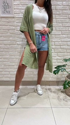 KIMONO LISO- LINO (4 COLORES / TALLE UNICO)