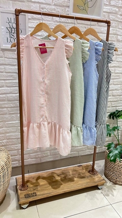 VESTIDO DE LINO FRANCHESCA (4 COLORES / TALLE UNICO) - comprar online