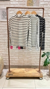 MEDIA POLERA M/LARGAS A RAYAS- MODAL (3 COLORES / TALLE UNICO)