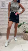 MINI NEGRA CARGO- JEAN RÍGIDO (TALLES 36 AL 46)